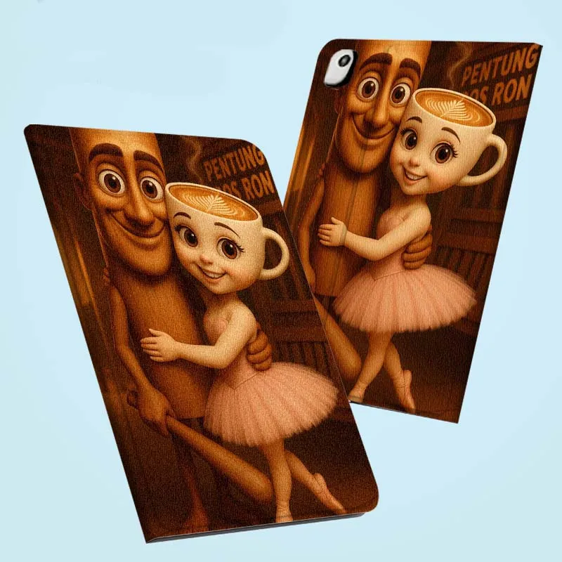 

Cartoon Balerina Capucina Art For iPad Pro Air Mini 2 3 4 5 6 7 7th 8th 9th 10th 11th 10.2 9.7 10.5 11 12.9 13 Tablet Case Gift