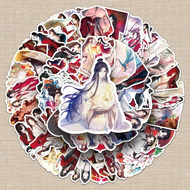 

58/30/10PCS Xie Lian Hua Cheng Popular Anime Graffiti Stickers National Trend Decoration Water Cup Mobile Phone Shell Stickers