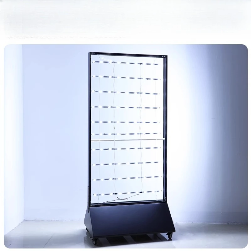

Vertical light box billboard, double-sided luminous, outdoor charging, floor-to-ceiling mobile rainproof