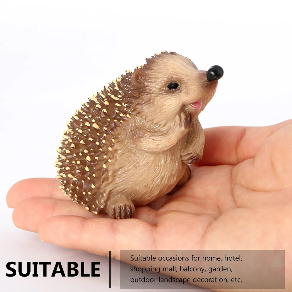 3個セット-ハリネズミシミュレーション-教育用-子供用-プラスチック製装飾品-家庭菜園-バルコニー-屋外-自然学習用
