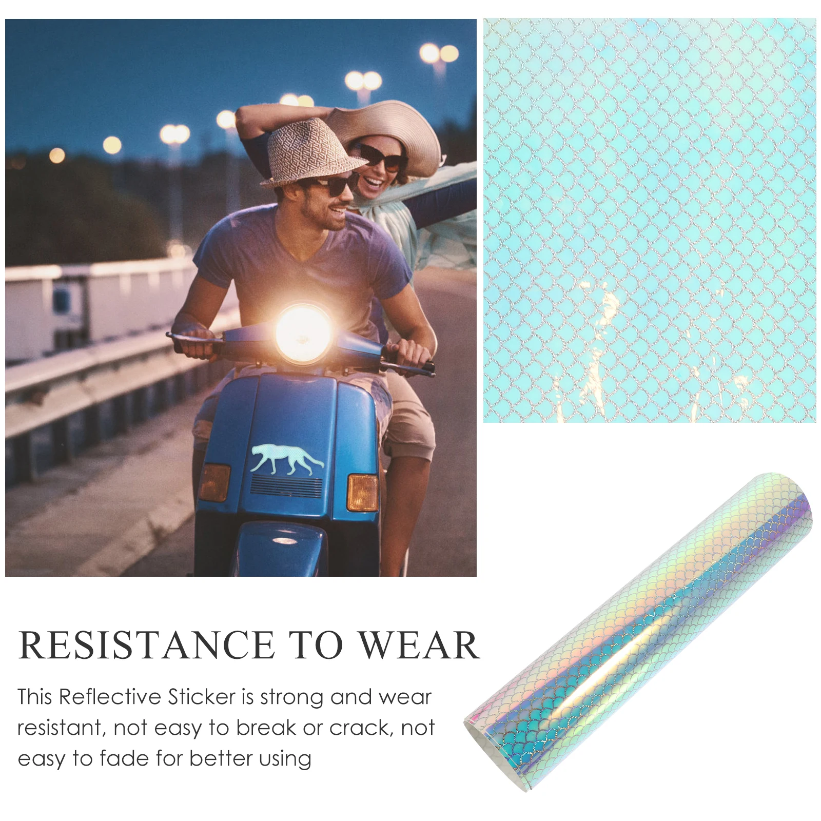 

Holographic Fish Vinyl Portable Cup Decals Sticker Multi-Function Cup Decal Diy Decorative Car Home Mug Glitter Ornament