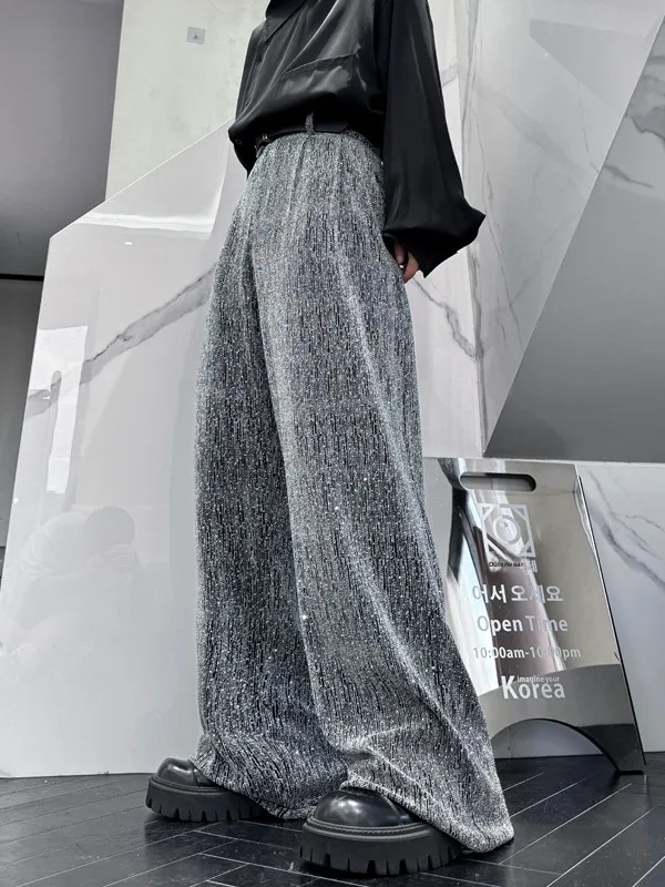 

Элегантные свободные брюки-джинсы с широкими штанинами, прямого кроя, модные, в стиле ретро, с низкой талией, весенние, из смесового полиэстера