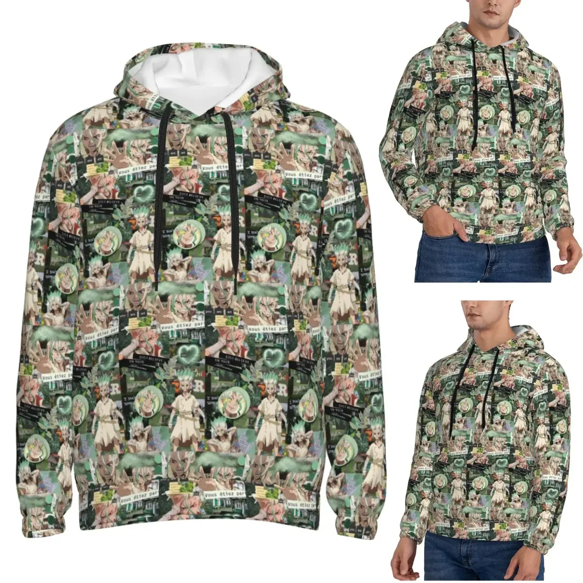 

Ishigami Senku Dr Stone Apan аниме толстовка пуловер в стиле хип-хоп осень зима мужские женские толстовки топы с длинными рукавами