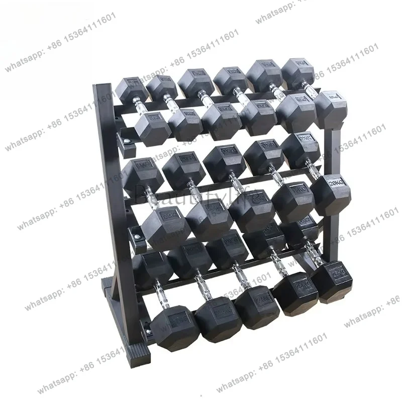 Best Sellers MIYAUP Hexagonal Adjustable Home Fitness Equipment Accessories Round Head Three Layer Dumbbell Rack