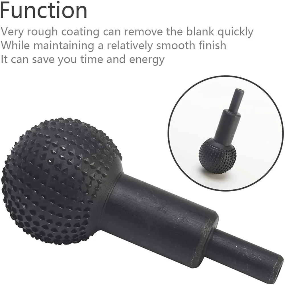 ABUN-Extreme Sphere Rotary Burr رأس مطحنة دوارة لدغ كربيد لدغ كرة دوارة نحت الخشب رأس مطحنة (40 مم)