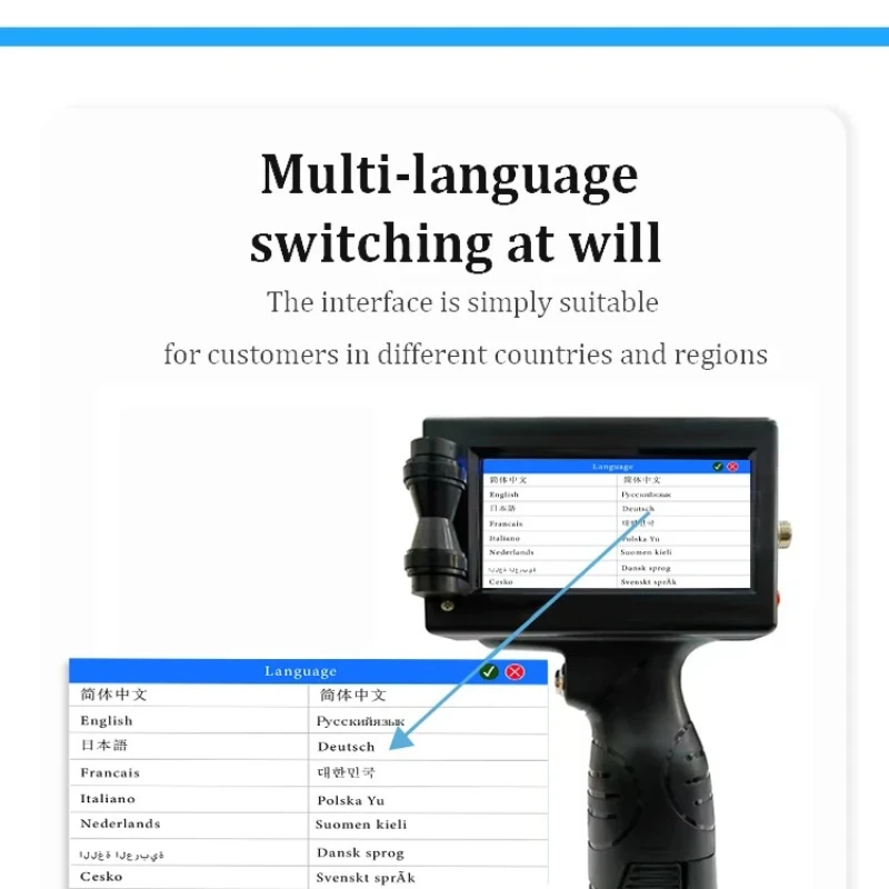 Metallic Ink Manual Batch Number Printer New Condition 2Year Handheld Date Coding Inkjet Marking Machine Fast Drying