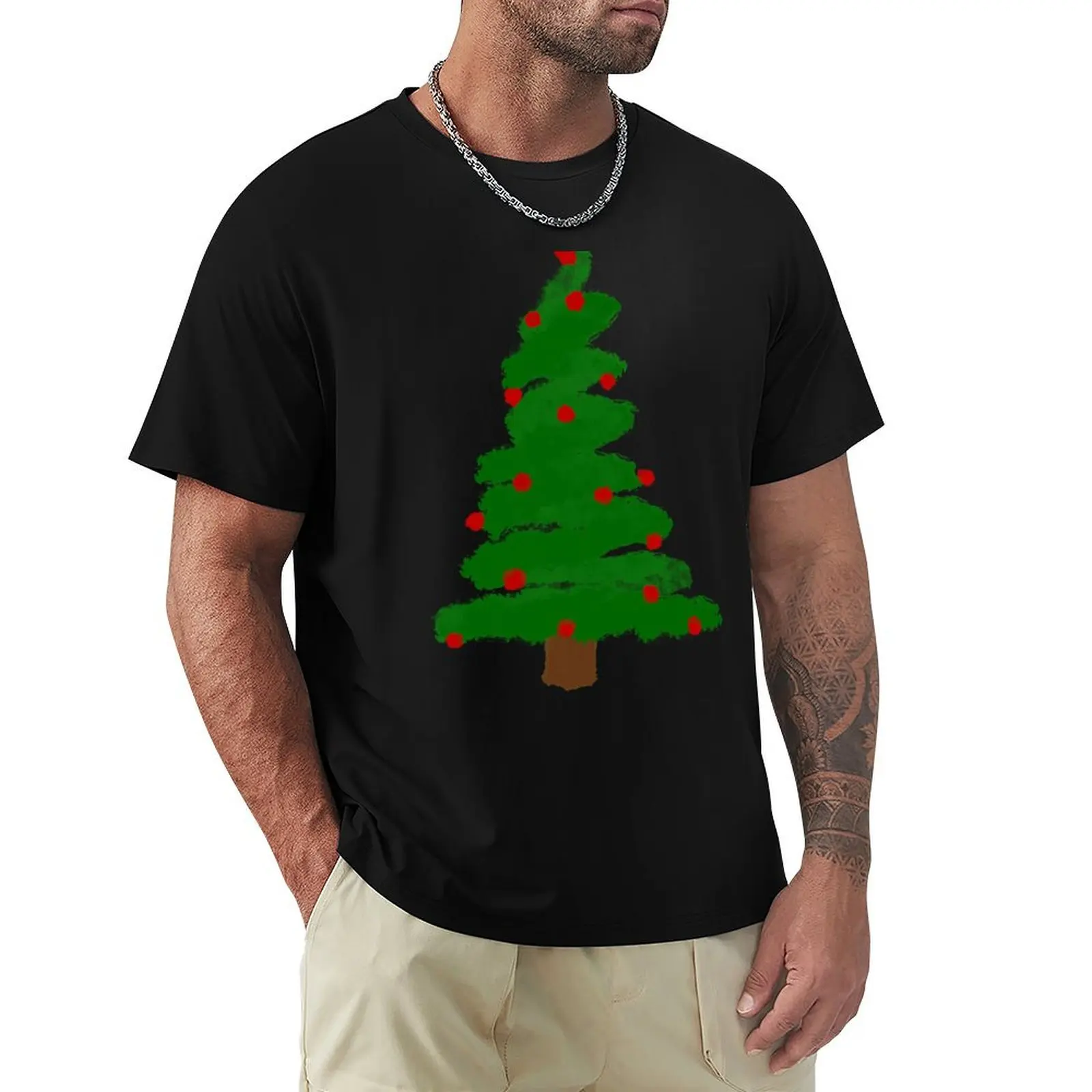 

Watercolor Christmas Tree T-Shirt customs design your own anime tshirt plus size clothes hippie clothes mens shirts graphic tee