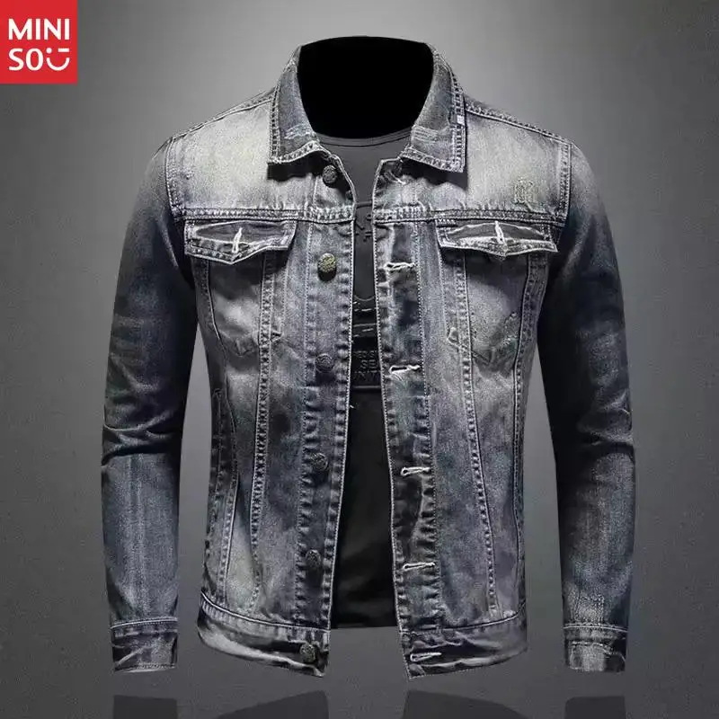 marvel-venom-denim-jacket-men's-american-retro-personality-slim-fit-stand-up-collar-zipper-jacket-cycling-motorcycle-suit