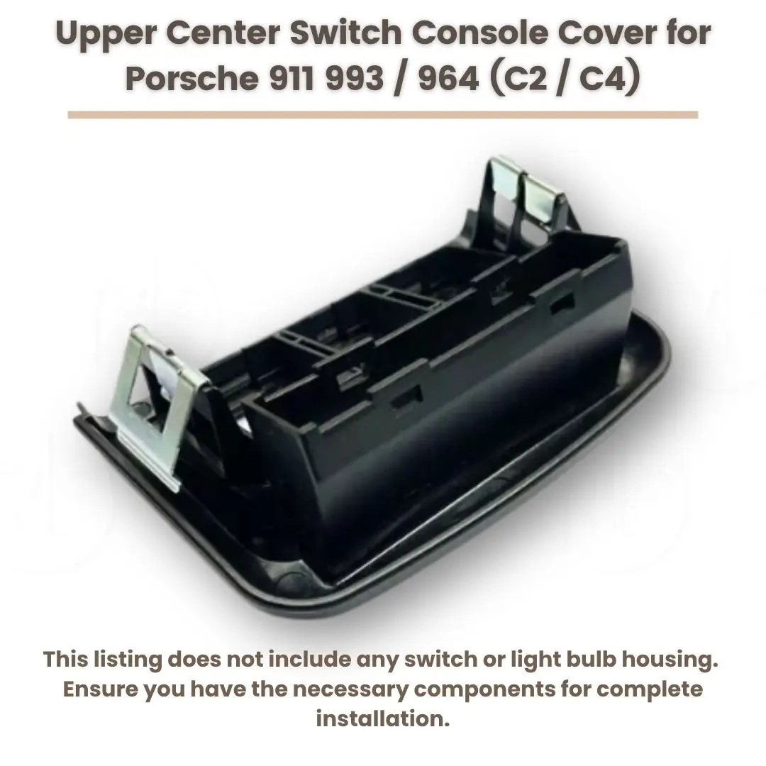 Pokrywa konsoli centralnej Premium Upper Center Switch |   Trwała mieszanka |   Pasuje do Porsche 911 993 964 C2 C4 |   Wydolna jakość wykonania