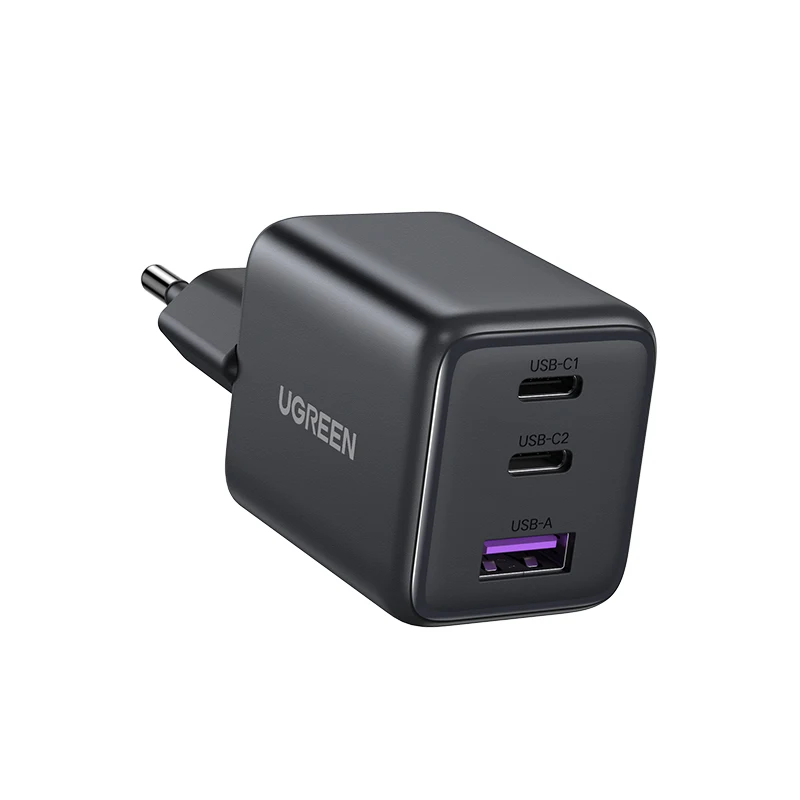 UGREEN 30W GaN Charger 3 Ports PD 3.0 USB C Charger For iPhone 17 16 15 Pro Samsung S25 Xiaomi Table
