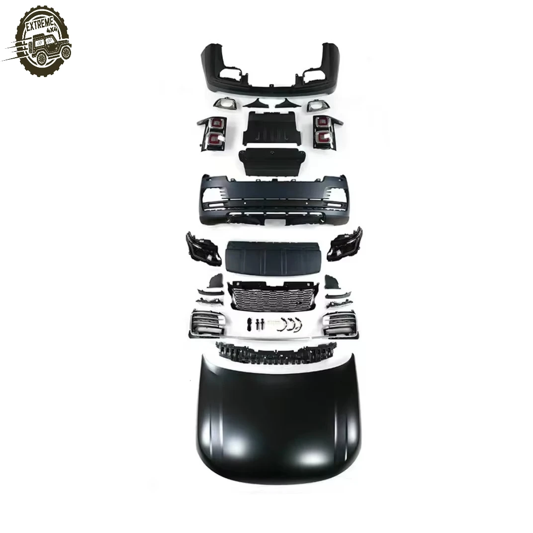 Car Body Kit for Land Rover Range Rover Vogue 2013-2017 Change to 2020 SVA Front Rear Bumper Grille Hood Lamp