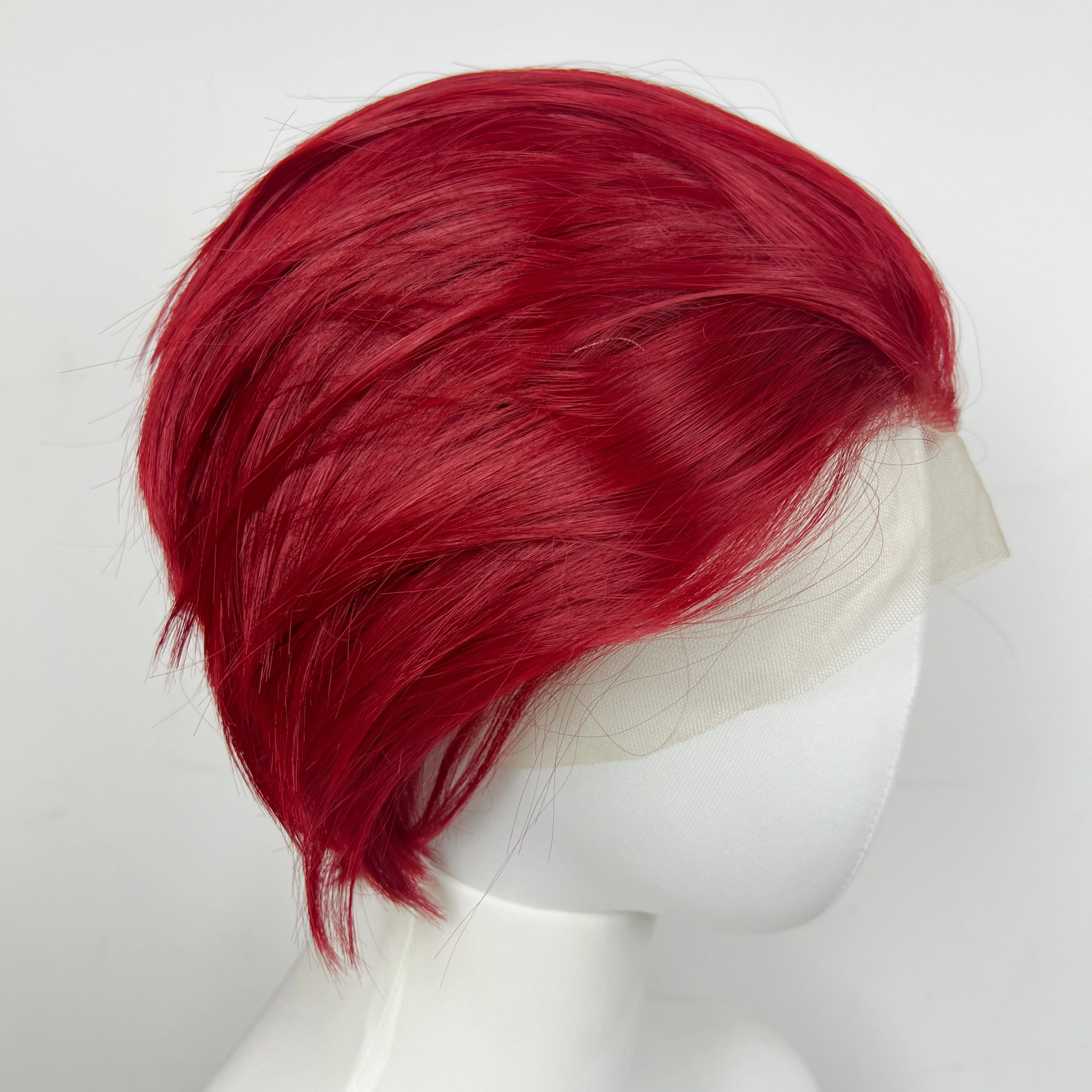 Ashely Red Wig for Men 6inch Short Hair Wig 13*4 Lace Front Wigs High Temperature Fibers Synthetic Lace Wigs Suoh Mikoto Cosplay