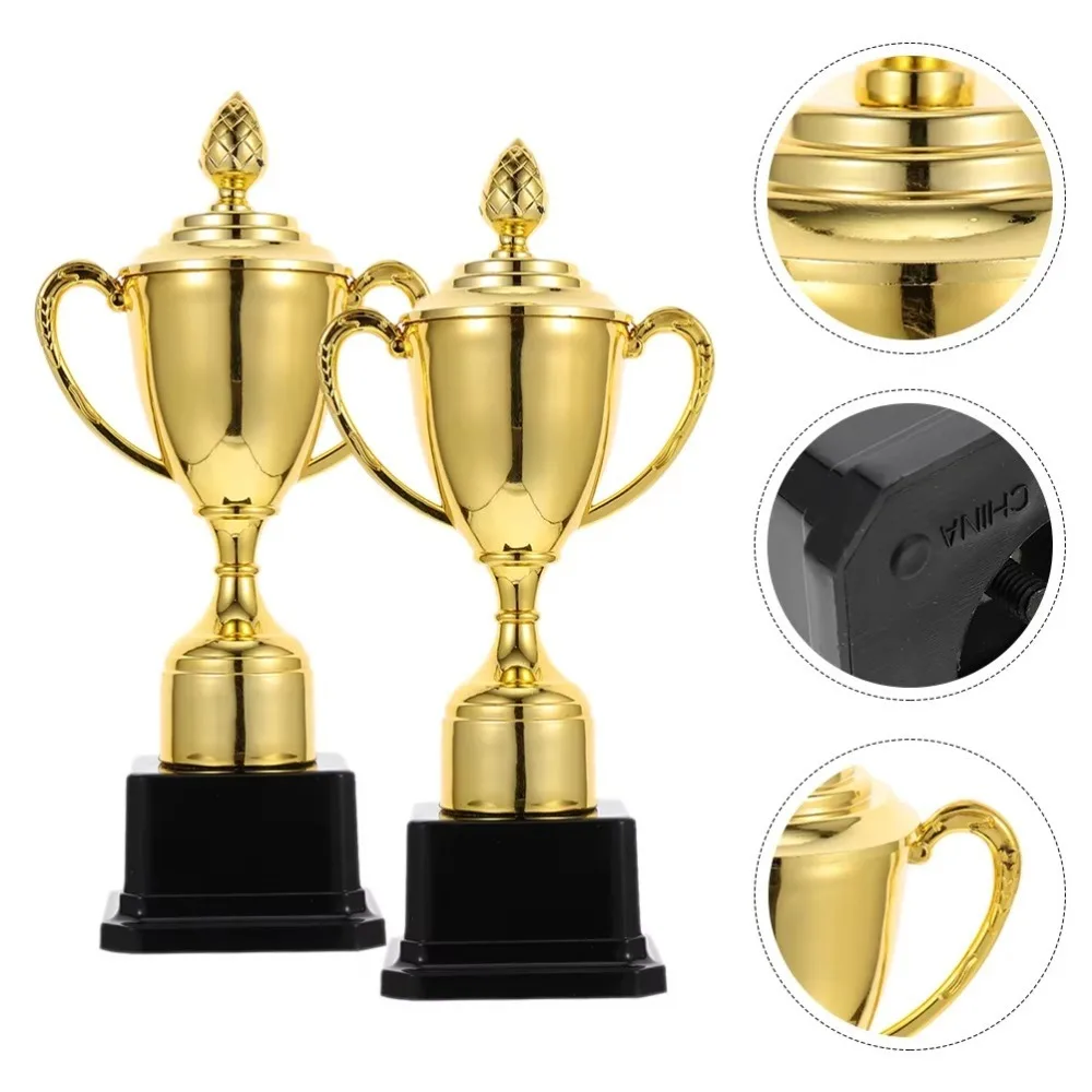 

Children's Award Trophy Golden Plastic Model Mini Prize Cup Craft Souvenirs Competition Prize Winner Award Trophy Toy