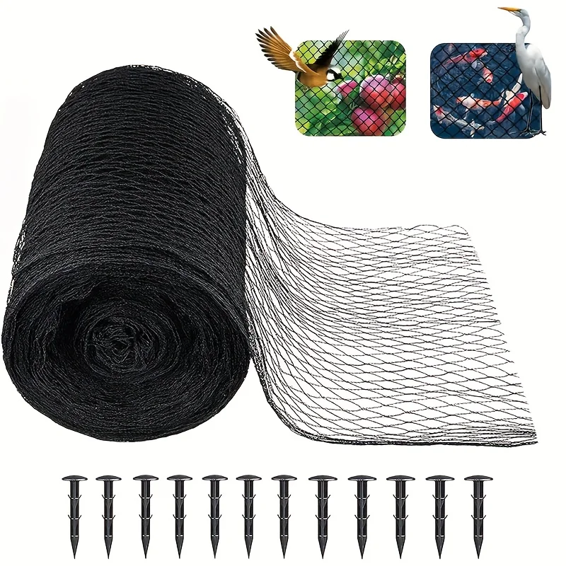 

Комплект сетки для пруда 28 x 30 футов (около. 8,5 x 9,1 метра), черная сетка для пруда, для листьев, многоразовая сетка для покрытия бассейна, защищает Fi