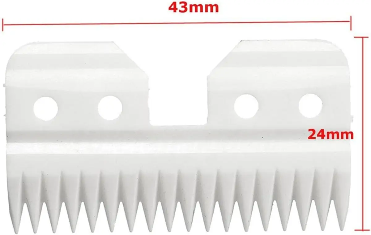شفرات قلاب سيراميك لتغذية أوستر السريعة ، شفرات قلاب لتزيين الكلاب A5 ، wahlkm2 KM5 KM10 و Andis ، 18 أسنان