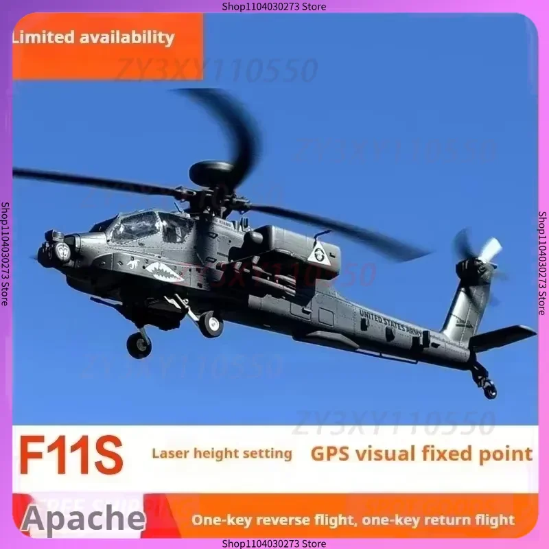 

New Yuxiang Apache F11s Armed Remote Control Helicopter Gps Navigation Model 3d Inverted Simulation Drone Rhsky Toy