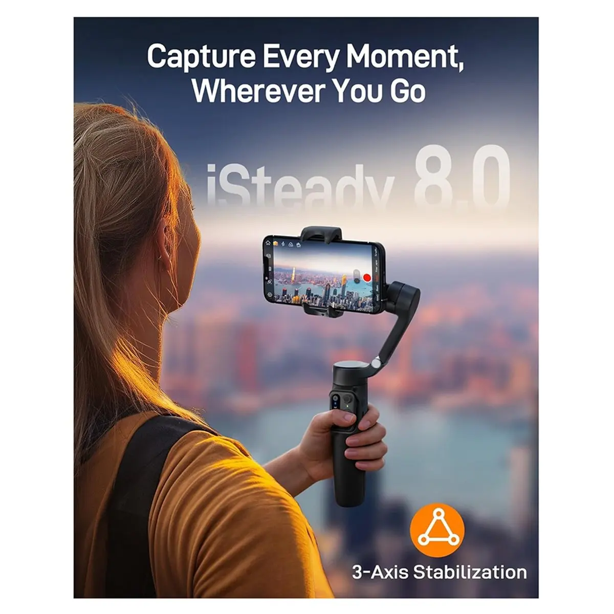CH◆☆§ ISteady X3 SE Gimbal Stabilizer Portable Foldable 3- Phones Gimbal with Detachable Remote Control~HOT SALE