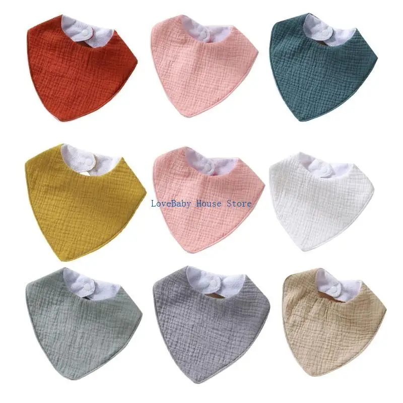 مجموعة BX0D مكونة من 3 مرايل قطنية مرايل أطفال أنيقة وعملية هدية للأولاد والبنات