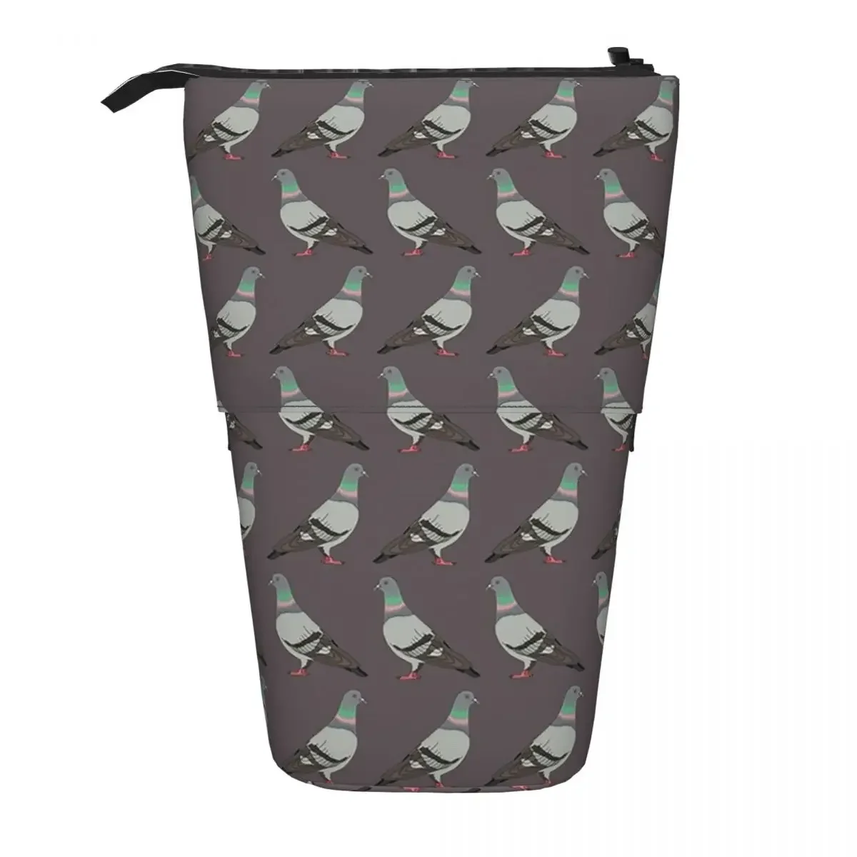 Pigeon WalkGrey Reversible Pencil Case for Boys Girls Gifts Pen Box Pencil Bag Stationery Supplies Pen Holder Bag