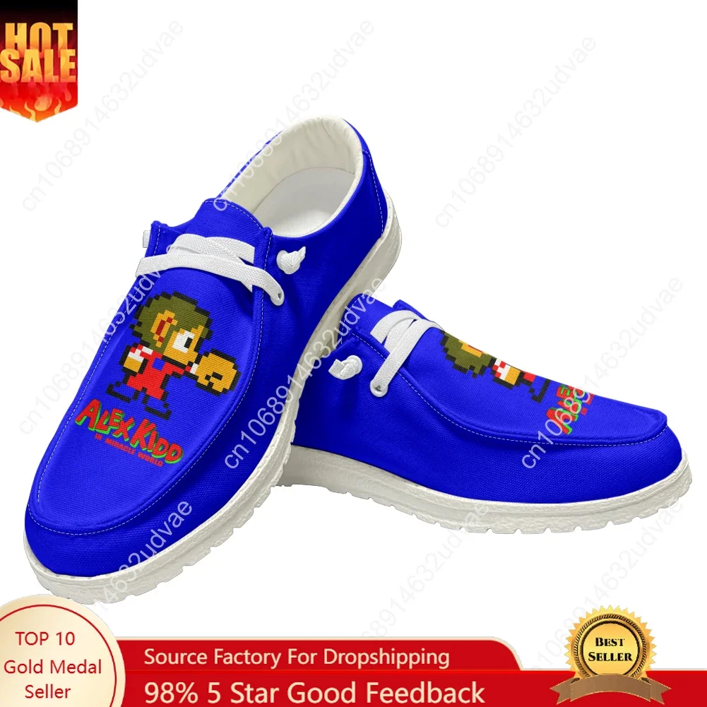 

Alex Kidd повседневная обувь для мужчин и женщин, туфли на плоской подошве, дышащая домашняя и уличная легкая обувь, пара обуви на заказ