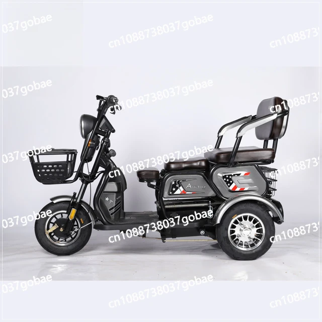 500W48V Electric Tricycle China Tianjin Tricycle Factory Export Three-speed Variable Speed Anti-theft Passenger Adult Tricycl