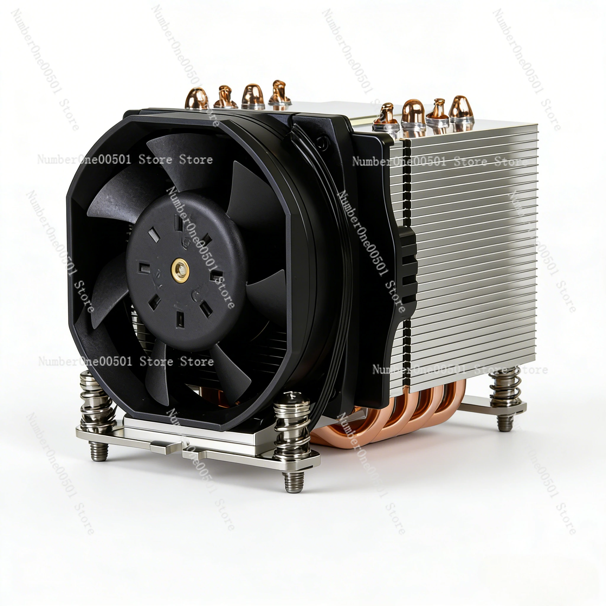 

A24 AM4/AM5 CPU Cooler for 2U Servers Heat Pipes with PWM Fan Intel/AMD Compatible Rackmount Silent Cooling System. LBW095.
