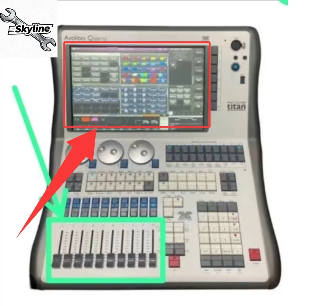 

Only Touch Display Spare Part Replacement Repair Stage Light DMX Console