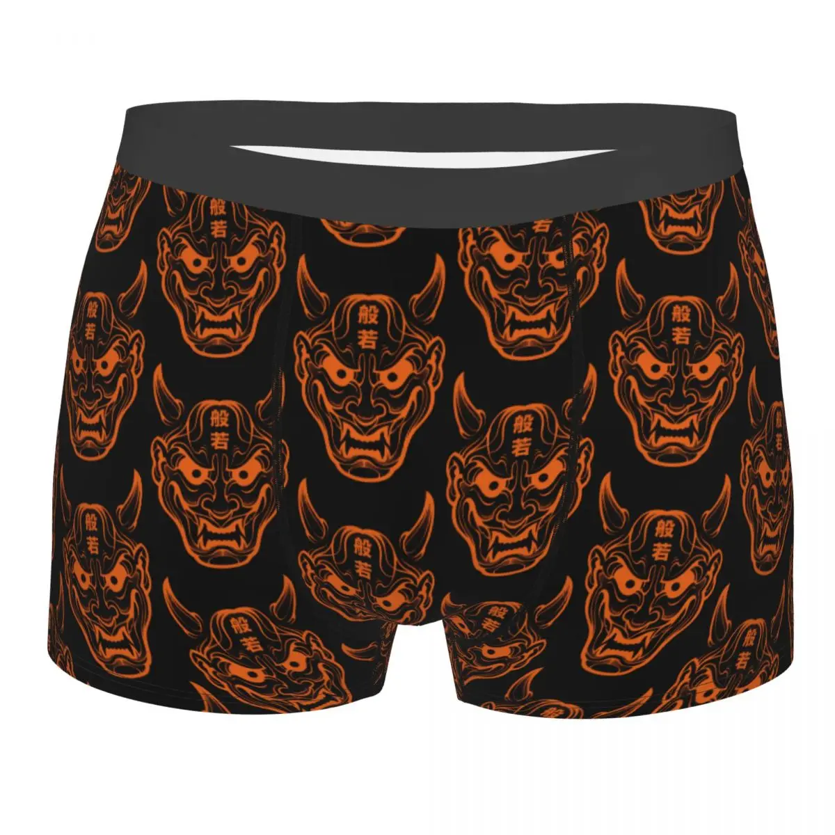 

Hannya Kanji 6 Underpants Breathbale Panties Male Underwear Print Shorts Boxer Briefs