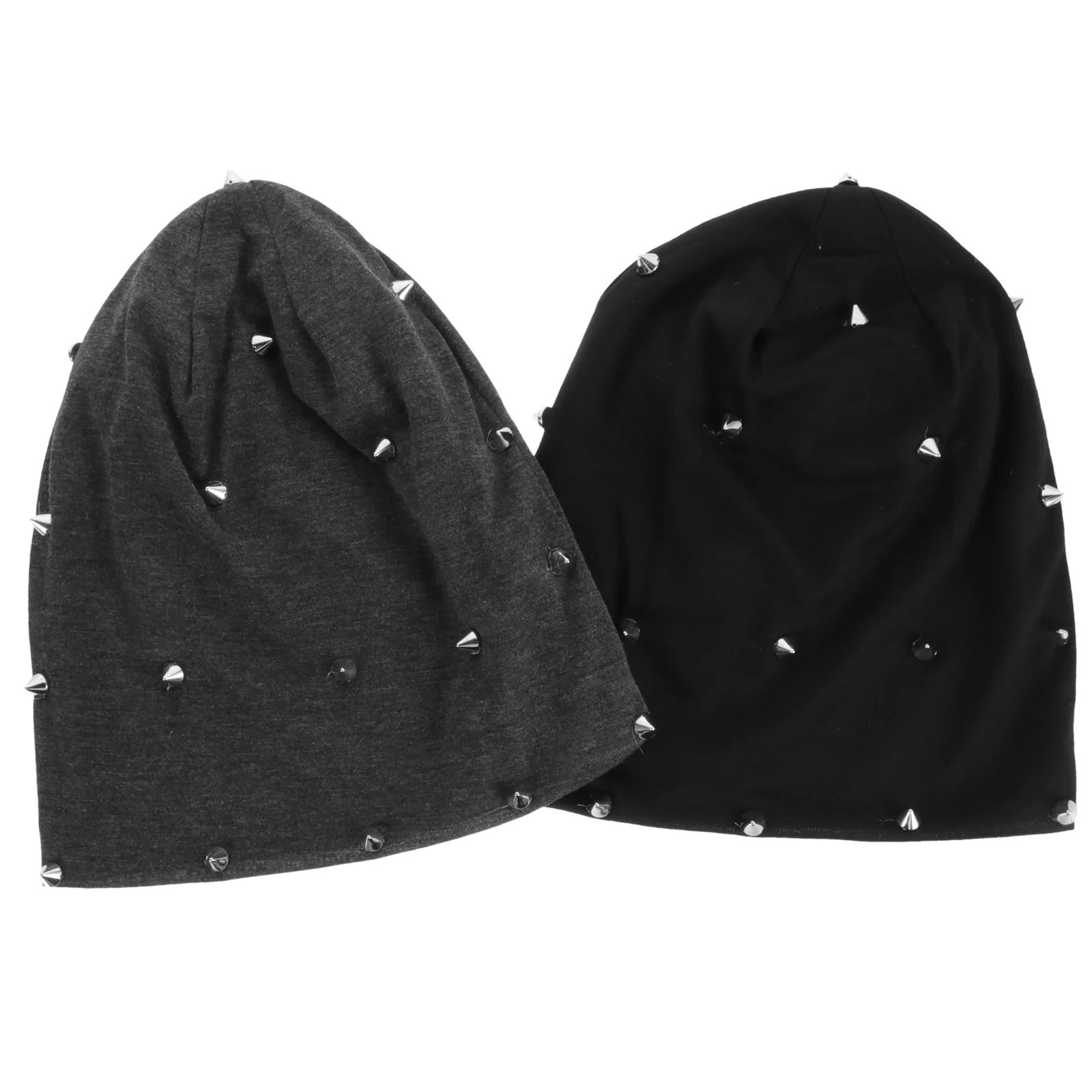 2 قطعة قبعة صغيرة برشام قبعات الشتاء الدافئة خفيفة الوزن للخارجية أنيقة المحمولة للجنسين مريحة محبوك يندبروف الحديثة