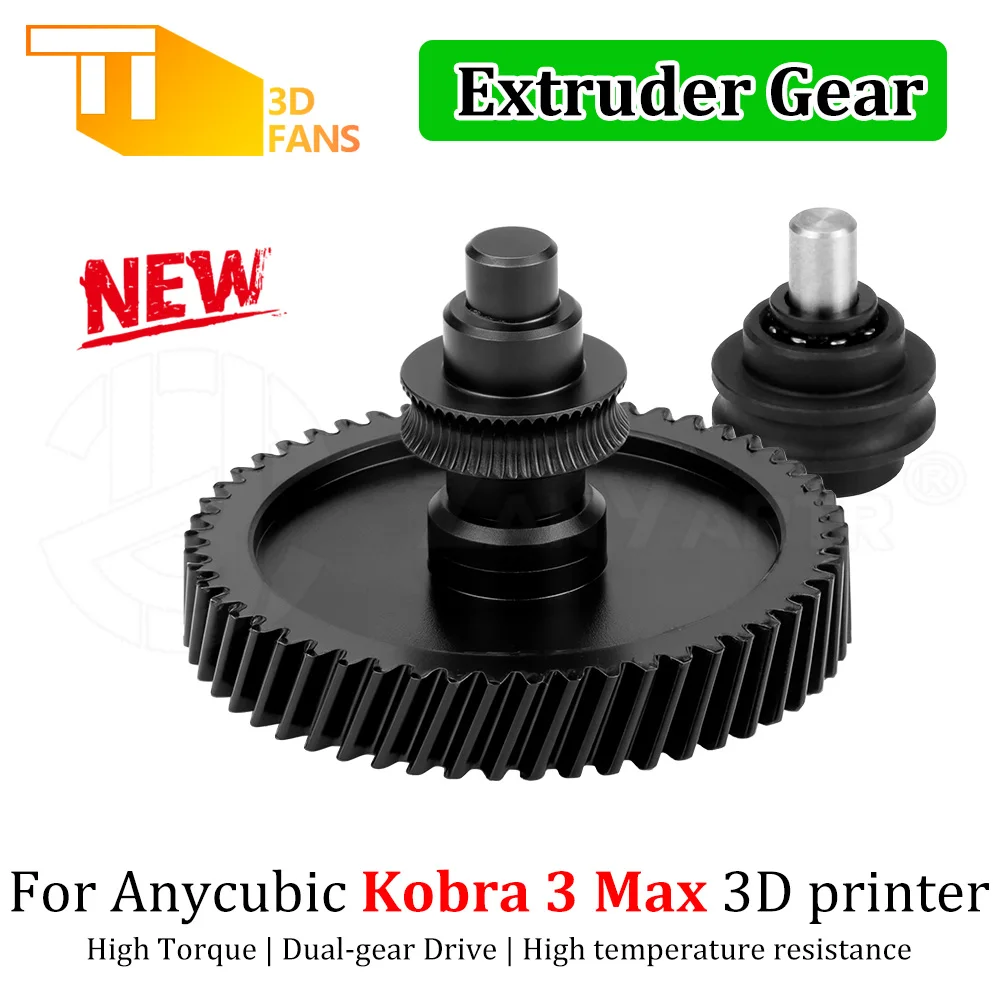 

For Anycubic Kobra 3 Max Driven Gear High Precision Wear Resistant Extrusion Gear For Kobra 3 Max Combo 3D Printer Spare Parts