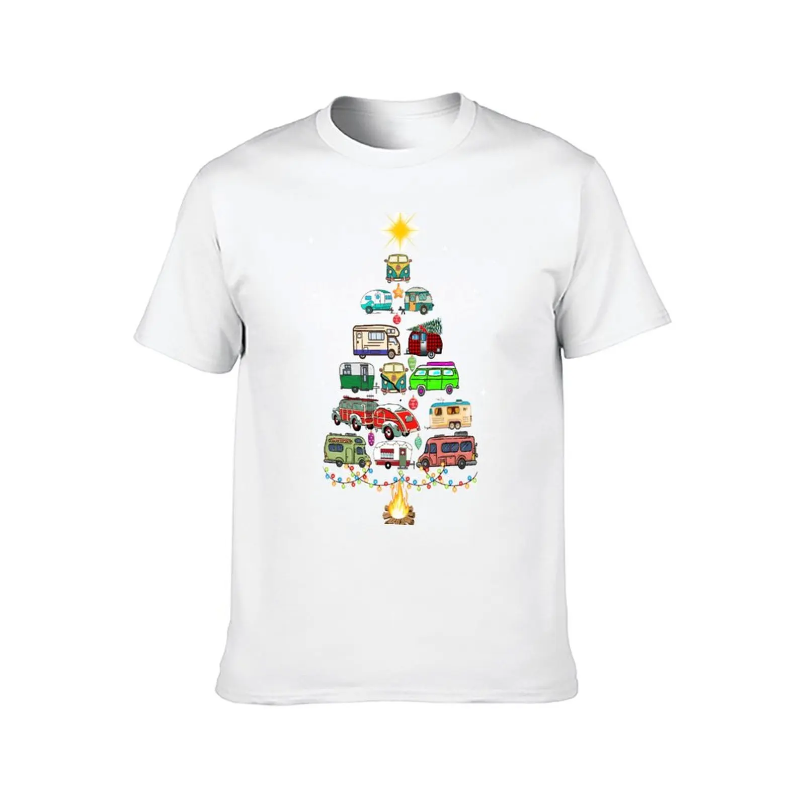 Christmas-Tree-Camper-Vehicles-Camping-RVing-Trailers-Gift T-Shirt anime t shirts for man t shirts designer T-Shirt