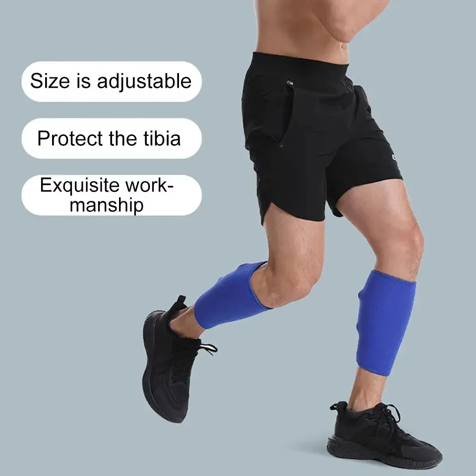 GOBYGO 1Pcs Adjustable Sport Shin Guard Leg Warmers Sleeve Cycling Football Basketball Weightlifting Calf Protection Men Women