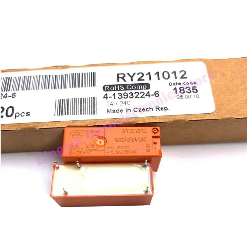 5Pcs/Lot Power Relays RY211012 12VDC RY211024 24VDC 8PIN 8A 250VAC RY211 1 CO contact 100% Original New