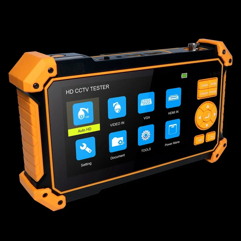 HD3100 5 pollici 8MP CCTV Tester per telecamere AHD Test Monitor TVI CVI CVBS Supporto portatile UTP PTZ Cavo di ingresso HDMI Tracer Illuminazione a LED