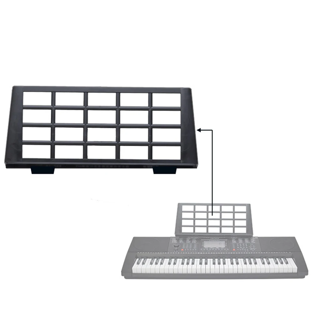 Teclado de 32 cm/12,6 pulgadas y soporte para partituras de piano electrónico: soporte para practicar unisex para principiantes, accesorio portátil para partituras musicales