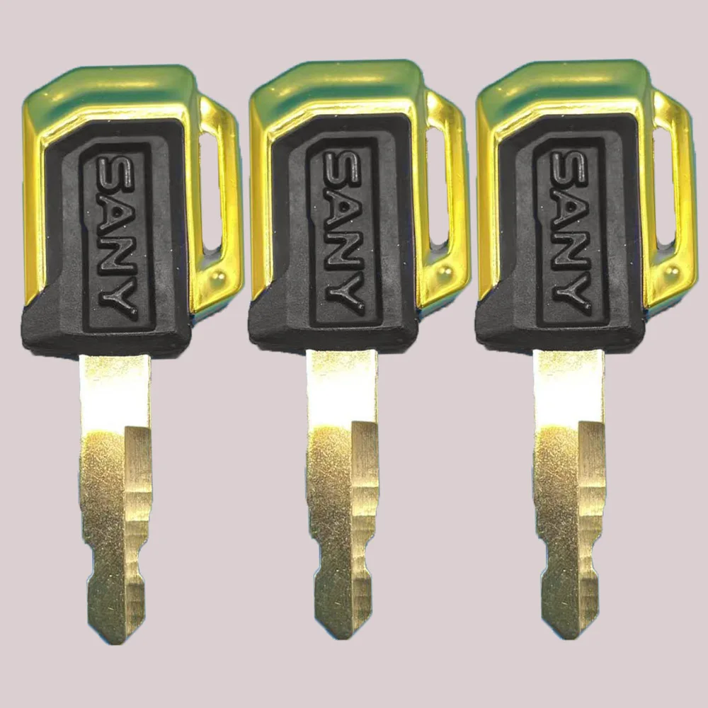Excavator Parts 1/10/20/5pcs For Sany SY16 35 55C 60 65 75 135 155 215 235 285 365 Side Door Ignition Start Key