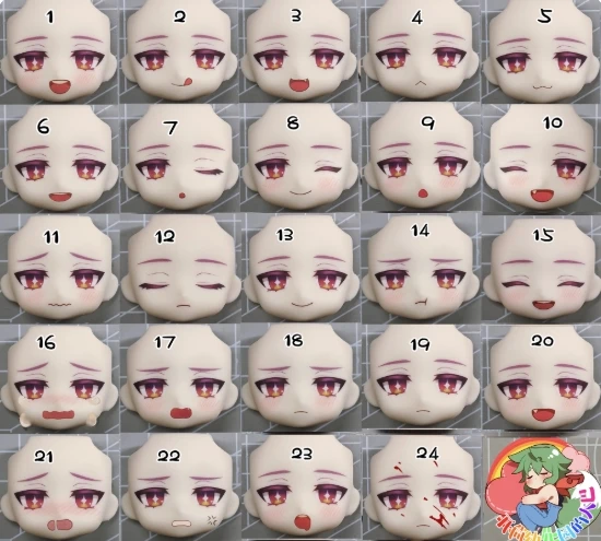 Durin Ob11 Ob22 Doll Face Hair 1/12 Bjd Doll Accessories Replacement Wig Game Anime Cosplay Toys Gifts