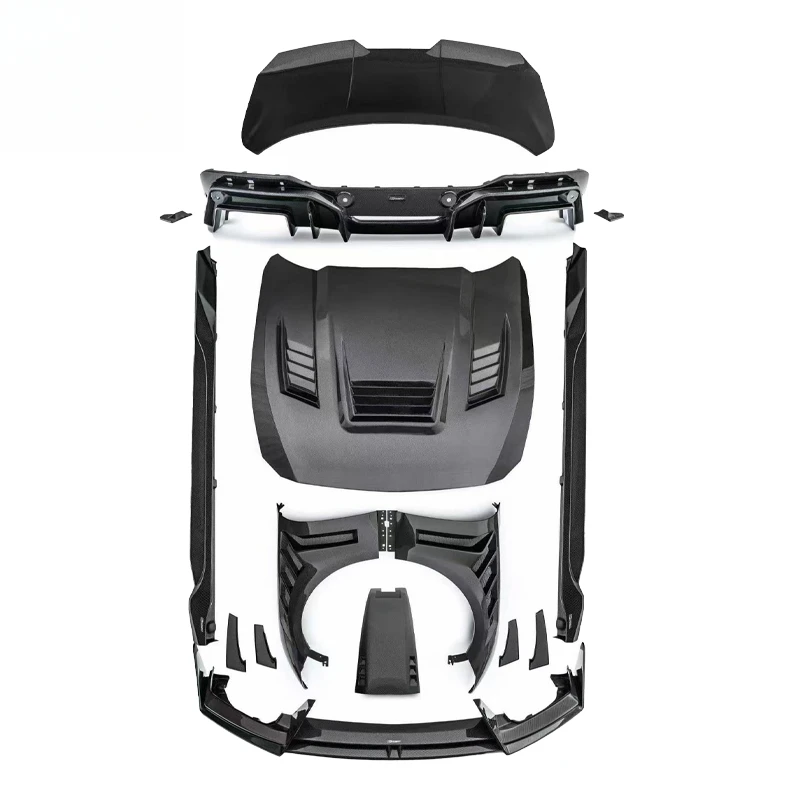 High Quality Full Carbon Fiber Body Kit Fit for 2024-2026 Front Lip Fenders Hood Side Skirts Rear Lip Trunk Lid Roof Scoop
