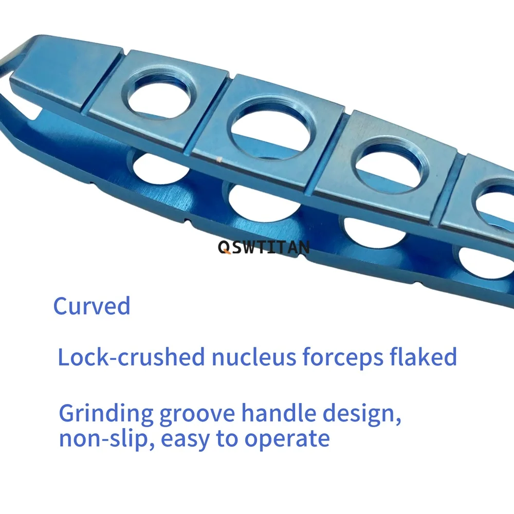 Ophthalmic Forceps Titanium Nucleus Cracker Forceps Eyelid Instrument 105mm