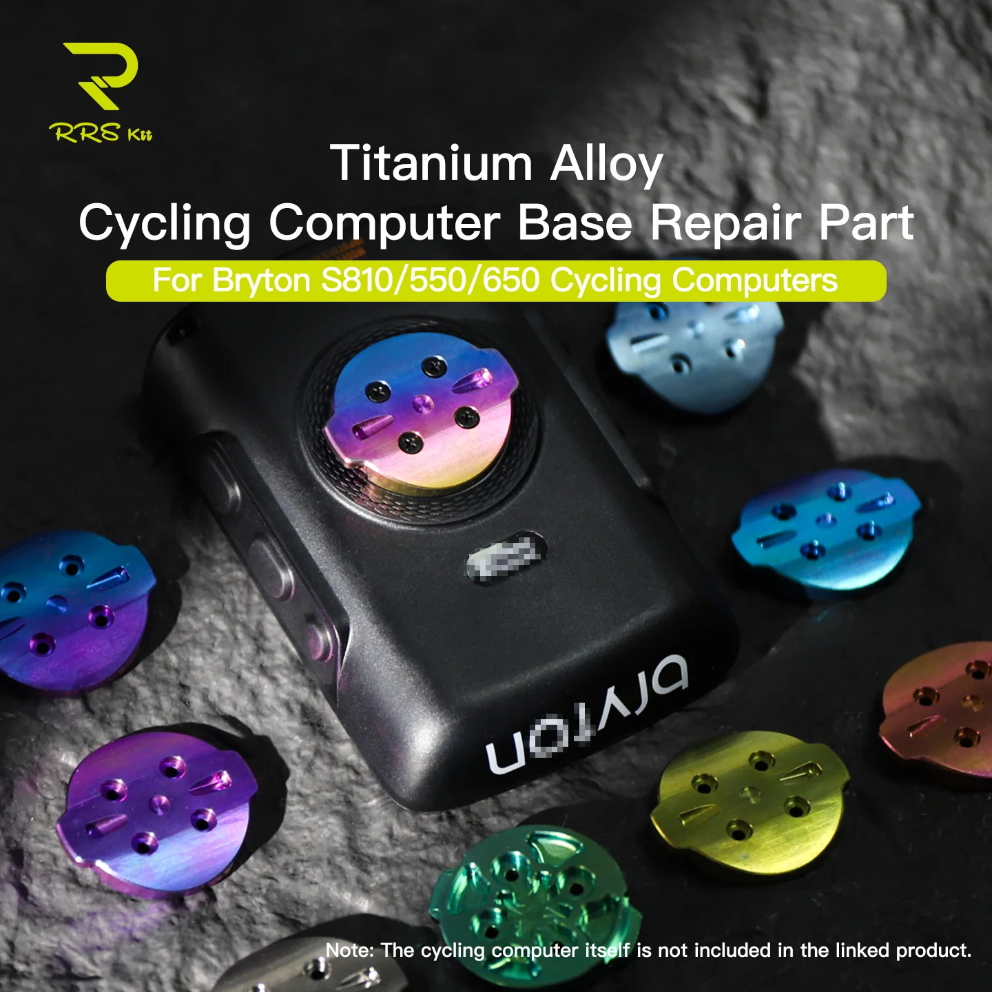 

Запчасти для ремонта базы велокомпьютера RRSKIT для Bryton S810/550/650 из титанового сплава, сверхлегкие запчасти для ремонта базы велокомпьютера