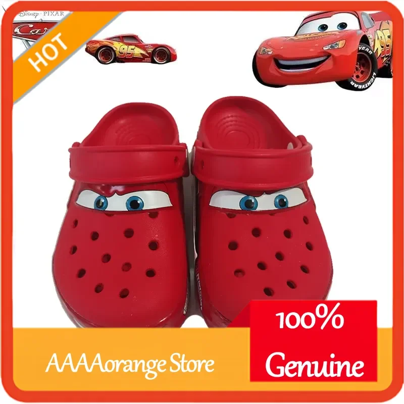 

Disney Lightning McQueen LED light up kids shoes waterproof breathable sole beach sandals for boys girls outdoor gifts
