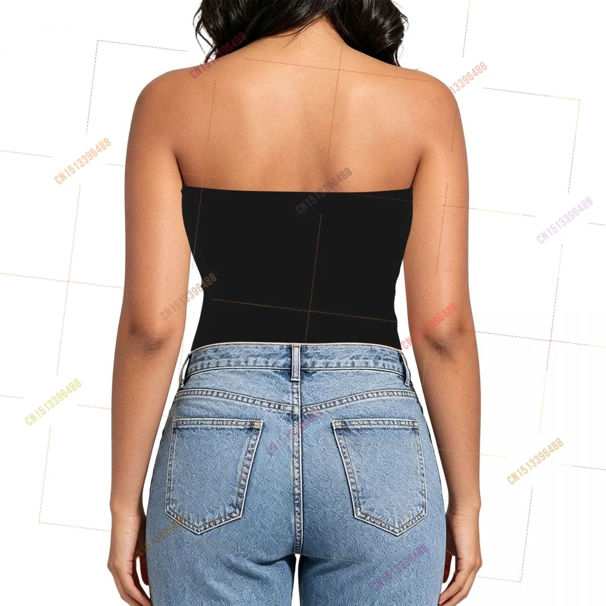 2026 Uganda Flag Shoulder Strapless Tube Top Sleeveless Slim Fit Cropped Tank Tops Casual Summer Basic Streetwear Y2k