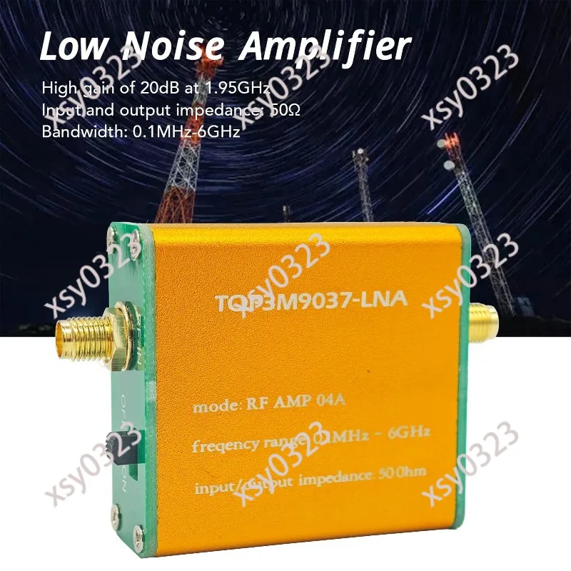 Full Band Low Noise Preamplifier, 100kHz-6GHz RF Signal Amplifier Module