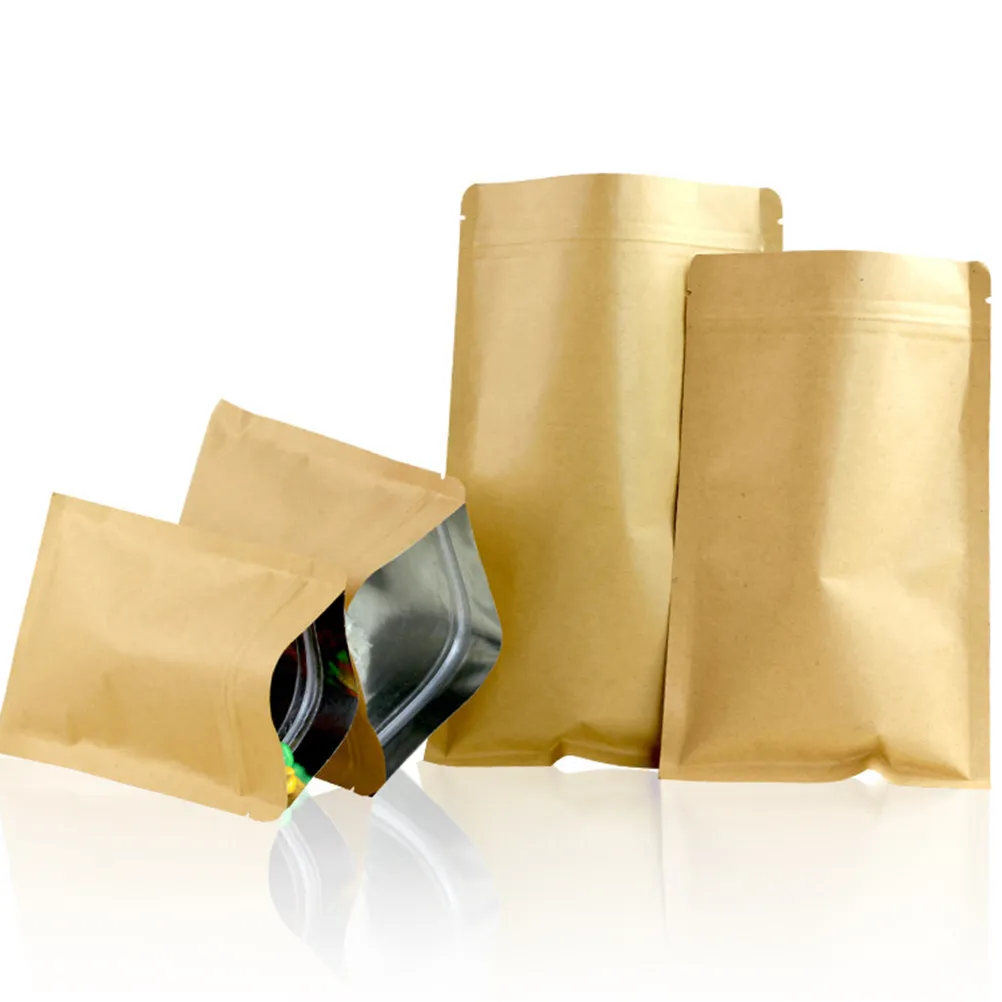 100Pcs Food Pouch Self-Sealing Bag Premium Material Durable Heavy Duty Resealable for Markets Shops Retail Stores Dried Fruits - view 3