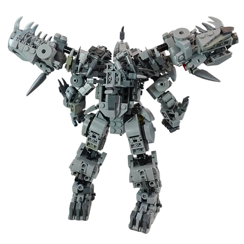 1075PCS NEUE Transforming Roboter Schlacht Mecha Action-figuren Technische Modell Bausteine Ziegel Kreative Montage Spielzeug Junge Geschenk
