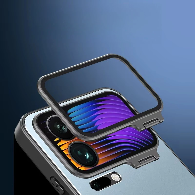 المتقدمة ماتي عدسة الكاميرا غير مرئية حامل جراب هاتف ل Xiaomi 17 برو ماكس 17 برو الغبار سيارة المغناطيسي الصلب عودة حماية