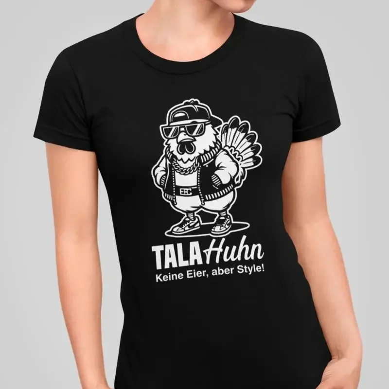 TalaChicken Без яиц, но с характером Tala Chicken Talahon Забавная женская футболка