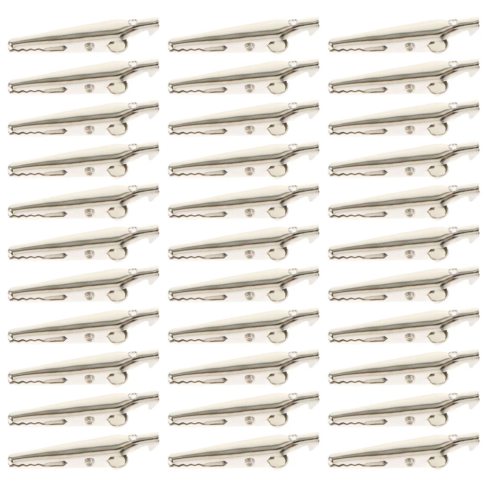 

100 шт. гальванические зажимы типа «крокодил», тонкая работа, не легко носить, полезные железные зажимы для домашнего автомобильного ремонта, тестовый зажим