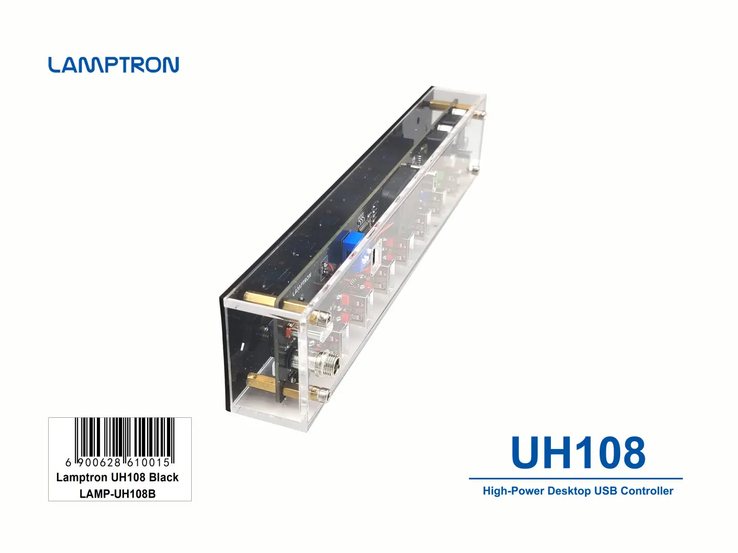 LAMPTRON UH108 Voice-interactive High-Power Desktop USB Controller-8 ways