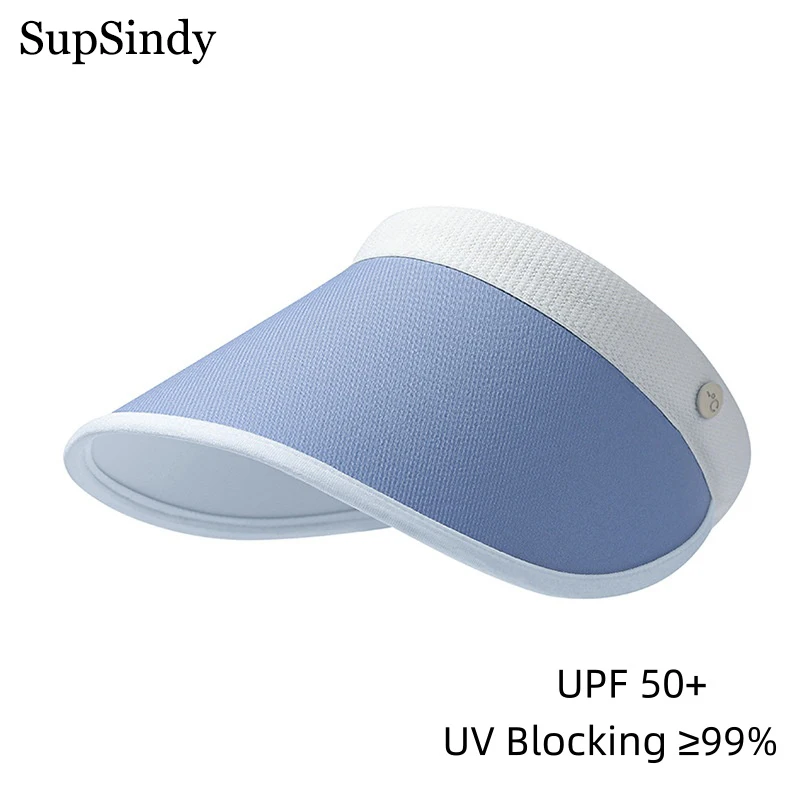 

SupSindy Summer Empty Top Wide Brim UPF 50+ Sun Hat Women Anti-UV Protection Hiking Cycling Fisherman Cap Outdoor Beach Hats